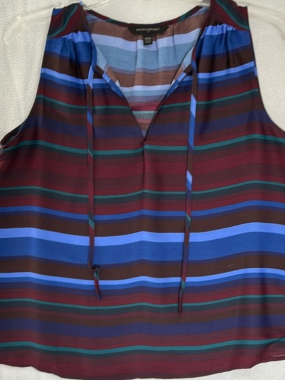 Banana Republic Factory Tie Neck Sleeveless Blouse